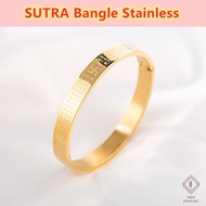 a Stainless Steel bangle  Sutra Bangle 18k Gold Sutra Bangle for Men Bangle for women Bracelet