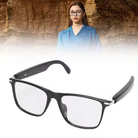 Smart Translator Glasses Magnetic Rechargeable Bluetooth 160 Language Translator Glasses Harmful Lig