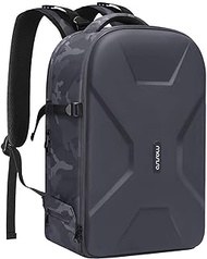 MOSISO Camera Backpack,DSLR/SLR/Mirrorless Photography Camera Bag Camouflage Waterproof Hardshell Case with Tripod Holder&amp;Laptop Compartment Compatible with Canon/Nikon/Sony/DJI Mavic Drone, Gray