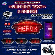 LAMPU BELAKANG NVX V1 LED RUNNING TEXT / LED MATRIX TAIL LAMP NVX V1 LED TEXT RUNNING / LED MATRIX T