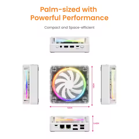 Gaming Pc WIFI6 BT5.2 Desktop pc game Ordenador 4.5GHz GenMachine AMD Ryzen 5 6600H MINI PC Windows 