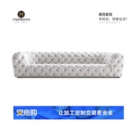 Simple luxury baxter Nordic light luxury villa large-sized living room fabric sofa, Italian minimali