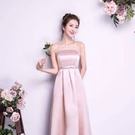 Bridesmaid Dress Long 2023 New Korean Version of Sister Group Graduation Party Annual Meeting Evenin