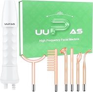High Frequency Facial Wand - UUPAS Portable Handheld High Frequency Facial Machine with 6 Different 