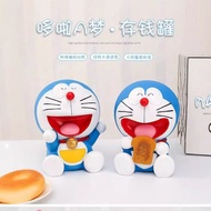 Creative Doraemon Cat Cartoon Piggy Bank Vinyl Shock-resistant Cute Children Gift Desktop Decoration