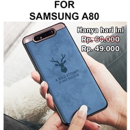 Deer case Samsung A80 softcase casing back cover jeans levis