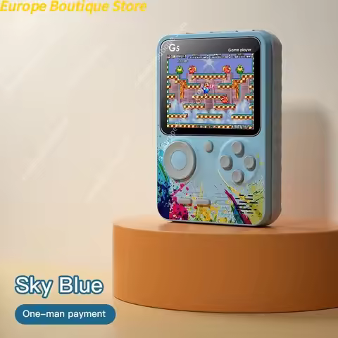 2025 G5 3.0 Inch Video Game Console Mini Portable TV Handheld Game Player Built-in 500 Games AV Outp