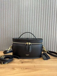 COACH TRAIL手袋單肩包斜挎包化妝盒子包 (黑色)