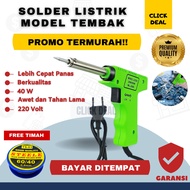 [COD] Solder Listrik Tembak Otomatis 1 Set dan Timah / Pemanas Tembaga Soldering Iron Tembaga Alat Patri Electrik Soldering Solder Listrik Gagang Kayu 40W / Solder Listrik Penyambung Kabel Putus Pada Alat Elektronik dan Hape / Alat Patri Timah Listrik