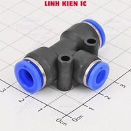 [10 Pieces]- PEG8-6 T-Tube Pneumatic Connector 6mm to 8 - 8mm Linhkien IC