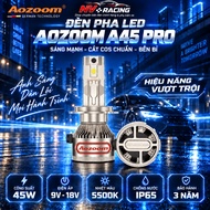 Aozoom A45 Pro Peak LED Headlight 45W Huge Light Installed Like Zinc for Motorcycles and Cars -