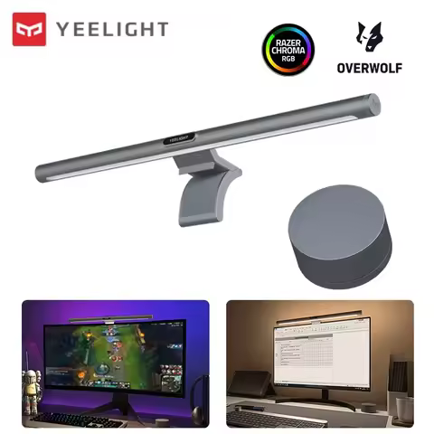 Yeelight LED Screen Light Bar Pro Computer Display Hanging Lamp Game Bar RGB Ra95 Dimmable Color Tem