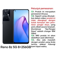 oppo reno5 5g 8/128gb 65w supervooc 100% original garansi resmi - reno8z 5g black hp+pengisi daya