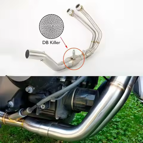 Motorcycle Full System Exhaust Header Link Tube Connect mid Pipe exhaust For HONDA CB500X CBR500 CB5