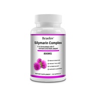 Bcuelov Milk Thistle Complex 800 mg 120 Capsules | Milk Thistle Dandelion and Artichoke support live