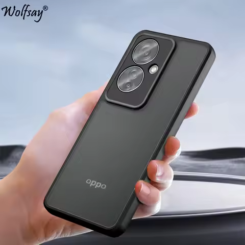 Matte Transparent Phone Case For Oppo Reno 11F Case Full Edge Matte PC Back Cover For Oppo Reno 11F 