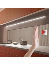 1卷5m聰明紅外線手掌波浪感測器LED燈帶,DC5VUSB60Leds/m白色燈條形燈,適用於臥室,客廳,廚房,衣櫃,背光装饰灯