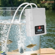 ANEMONE Aquarium Oxygen Pump, USB Rechargeable Ultra Quiet Fish Tank Air Pump, Portable Real-time Po