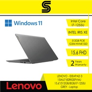 LENOVO IdeaPad 3 15IAU7 82RK00FVMJ (15.6 FHD / I7-1255U/ 8GB OB+1S / 512GB  SSD + 1S / INTEL IRIS XE