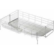 【Direct from Japan】Yoshikawa 1305934 Dish Rack, Side of Sink, Made in Japan, Expandable Drainer, Dee