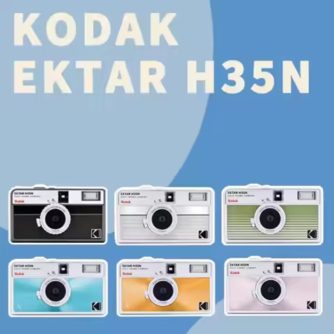 KODAK EKTAR H35N Half Frame Camera 35mm Film Camera Reusable Film Camera With Flash Light With Optio
