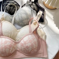 Girls' Wireless Push-Up Bra - Size 32-38AB, Comfortable & Breathable Sweet Lace