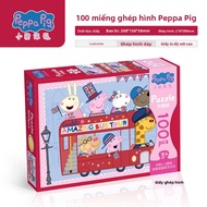 Peppa Pig Puzzle 100 Piec Cho Trẻ Em Từ 3-6 Tuổi Giáo Dục Sớm Đồ Chơi Giáo Dục Nâng Cao Cho Bé Gái H