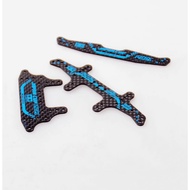 Homemade Tamiya 2021 Carbon Fiber Blue Character Faucet Phoenix Tail Large Area Brake 95144/95145/95