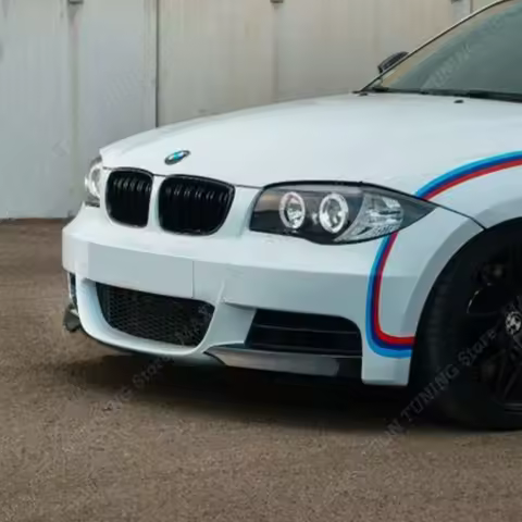 Front Bumper Lip Splitter For BMW E82 Coupe E88 Cabrio M-Tech 118d 120d 120i 125i 2007-2014 Diffuser