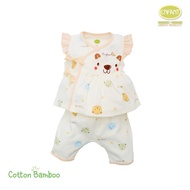 ชุดเสื้อผ้าเด็กอ่อน Enfant Green ผ้ายืด Cotton Bamboo พิมพ์ลายน่ารัก สำหรับ แรกเกิด- 6 เดือน