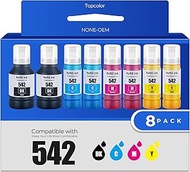 542 Ink Refill Bottles ET-5850 ET-5150 ET-5170 ET-5800 Replacement for Epson 542 Ink Refill Bottles 