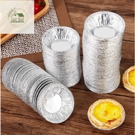{ Set 25O } Cake base, oyster grill, 25O silver egg tart bowl made of aluminum foil