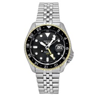 [Creationwatches] Seiko 5 Sports SKX Style GMT Stainless Steel Grey Dial 24 Jewels Automatic SSK021J1 100M Mens Watch