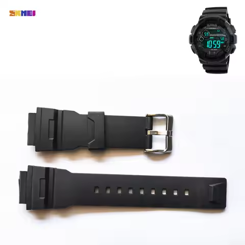 1 Set Sports Watch Accessories for Skmei 1243 Plastic Wristband Adjustable Replacement Watch Strap B