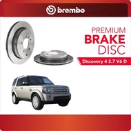 BREMBO Rear Brake Disc (2pcs) For Land Rover Brake Discovery 4 2.7 V6 D