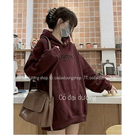 Áo Hoodie DELIGHTIES Unisex Phối Túi Nam Nữ cặp Đôi _ Khoác Nỉ Bông Ngoại Có Nón Mũ 2 Lớp, áo hoodie from rộng mủ to chống nắng