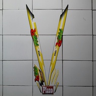 Yamaha f1zr 1997 black-yellow motorcycle striping sticker