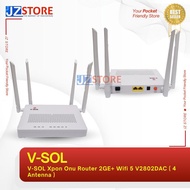 V-SOL Xpon Onu Router 2GE+ Wifi 5 V2802DAC (4 Antennas)