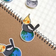 玄鳳鸚鵡 貼紙 | 地球玄鳳