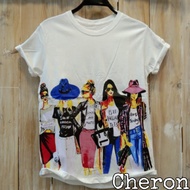 KATUN CHERON 21262 - T-shirt Wanita Fit L Distro Clothes for Women, Trendy Tops, Short Sleeves, Tumb