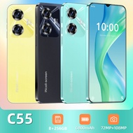 NEW C55 4G/5G Smartphone 6.7inch Ultra-Clear Screen 8GB RAM+256GB ROM  6800mAh Android 14.0