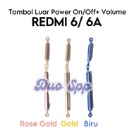 TOMBOL 1 Set External On Off Button + Vol Xiaomi redmi 6 / 6A / M1804C3CG / M1804C3CH / M1804C3CI / 