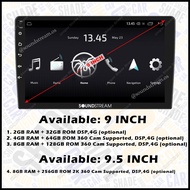 SOUNDSTREAM ANZUO ULTRA / ULTRA 2K 360 Cam Supported DSP, 4G SIM Android Kereta Car Big Screen Player - 9"/10" QLED