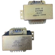 EKK TRANSFORMER I/P 415 O/P 110VAC 100VAC (C117886) / I/P 230V O/P 110VAC 100VAC (C111486-1)
