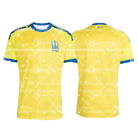 2026 New Summer Ukraine Football T-shirt, Comfortable and Breathable, Quick-drying Training Unisex T