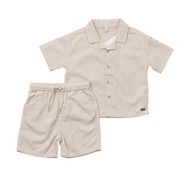 Babyshop Shirt And Short Set Clothing Boys Beige