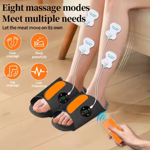 EMS Foot Massager with 8 Modes 19 Intensities Micro Current Massager Shoes