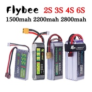 2S 3S 4S 6S Lipo Battery 7.4V 11.1V 14.8V 22.2V 1500mAh 2200mah 2800mah 45C Battery With Dean T XT60