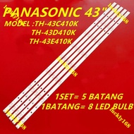 (NEW 1 SET) TH-43C410K TH-43D410K TH-43E410K PANASONIC 43" LED TV BACKLIGHT TH-43D410 TH-43E410 TH-4