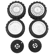 4Pcs Rubber Tire Wheel Tyre for Tamiya XV01 TA06 TT01 TT01E TT02 TT02B PTG-2 1/10 RC Car Upgrades Pa